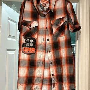 Dixxon Flannel shirt sleeve button up shirt
